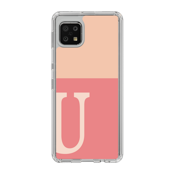 Slim Protection Case［ Original - initial two tone - U pink ］