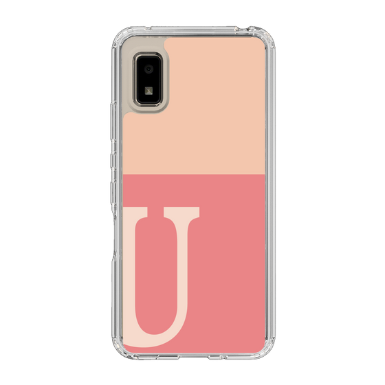 Slim Protection Case［ Original - initial two tone - U pink ］
