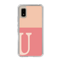 Slim Protection Case［ Original - initial two tone - U pink ］
