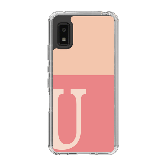Slim Protection Case［ Original - initial two tone - U pink ］