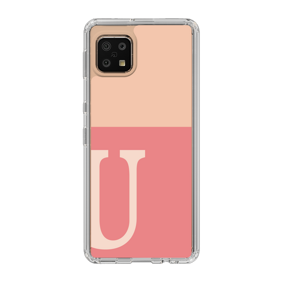 Slim Protection Case［ Original - initial two tone - U pink ］