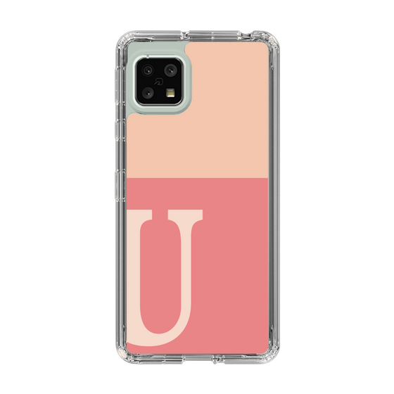 Slim Protection Case［ Original - initial two tone - U pink ］
