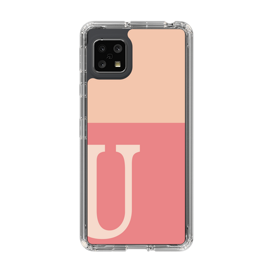 Slim Protection Case［ Original - initial two tone - U pink ］