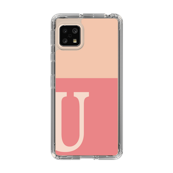 Slim Protection Case［ Original - initial two tone - U pink ］