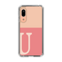 Slim Protection Case［ Original - initial two tone - U pink ］