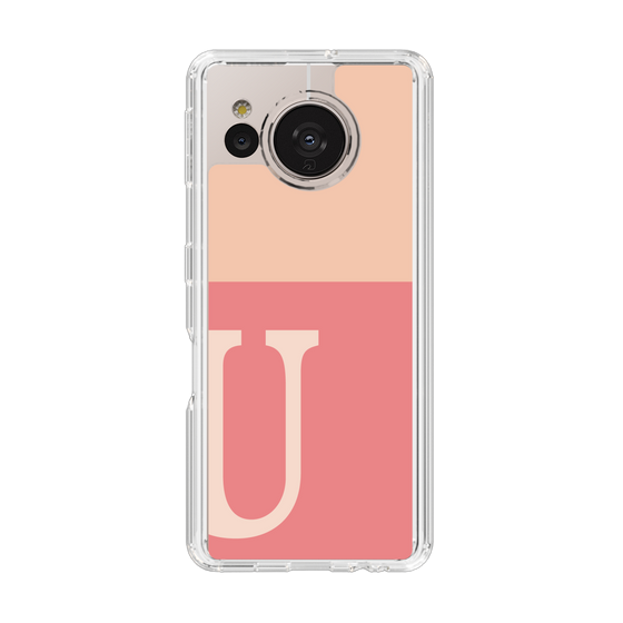 Slim Protection Case［ Original - initial two tone - U pink ］