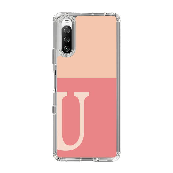 Slim Protection Case［ Original - initial two tone - U pink ］