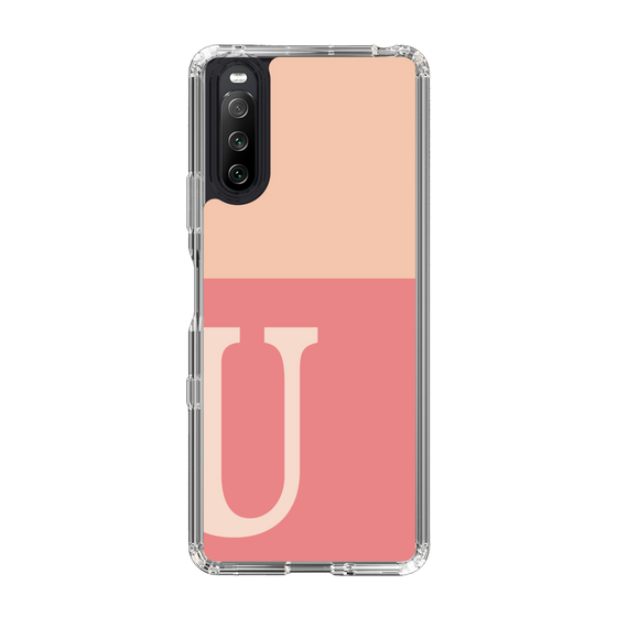 Slim Protection Case［ Original - initial two tone - U pink ］
