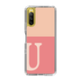 Slim Protection Case［ Original - initial two tone - U pink ］