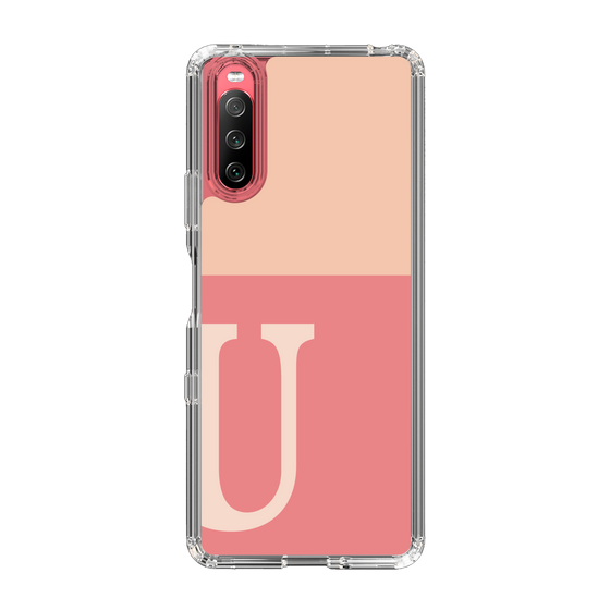 Slim Protection Case［ Original - initial two tone - U pink ］
