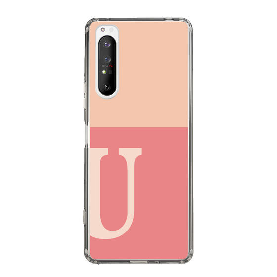 Slim Protection Case［ Original - initial two tone - U pink ］