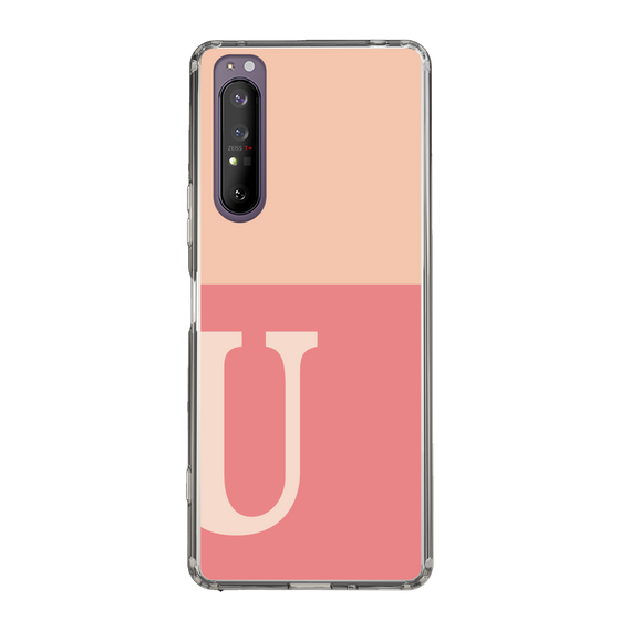Slim Protection Case［ Original - initial two tone - U pink ］