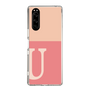 Slim Protection Case［ Original - initial two tone - U pink ］