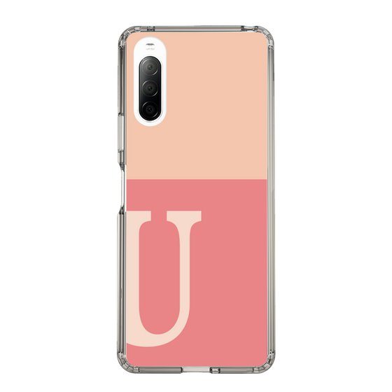 Slim Protection Case［ Original - initial two tone - U pink ］