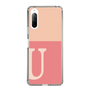Slim Protection Case［ Original - initial two tone - U pink ］