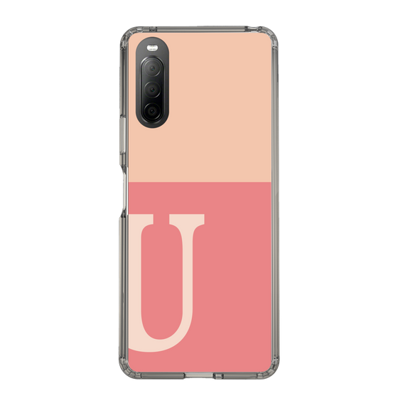 Slim Protection Case［ Original - initial two tone - U pink ］