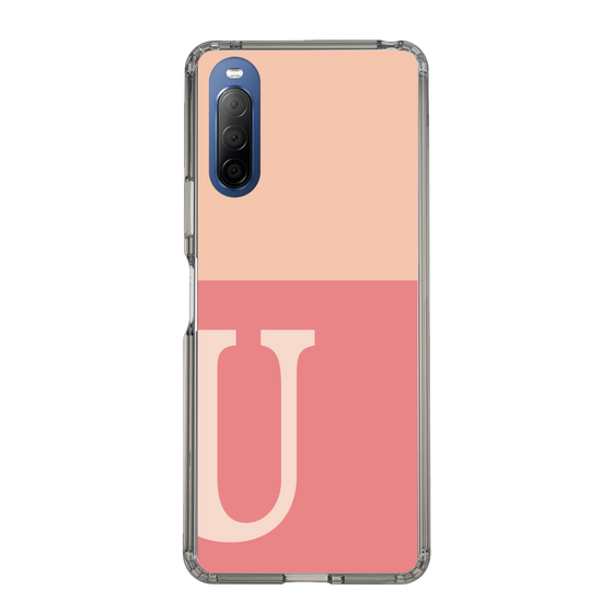 Slim Protection Case［ Original - initial two tone - U pink ］