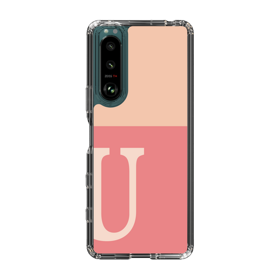 Slim Protection Case［ Original - initial two tone - U pink ］