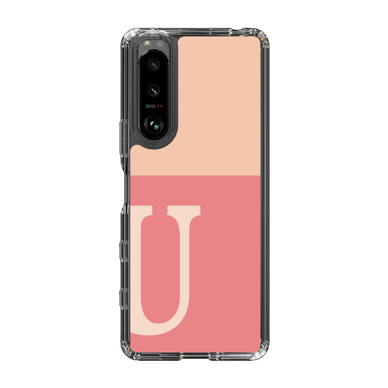 Slim Protection Case［ Original - initial two tone - U pink ］