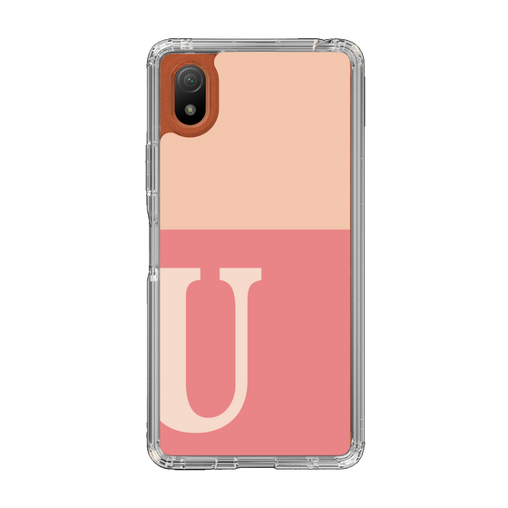 Slim Protection Case［ Original - initial two tone - U pink ］