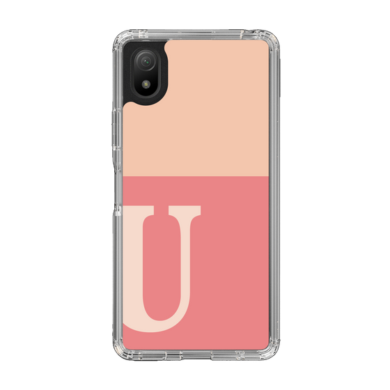 Slim Protection Case［ Original - initial two tone - U pink ］
