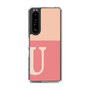 Slim Protection Case［ Original - initial two tone - U pink ］