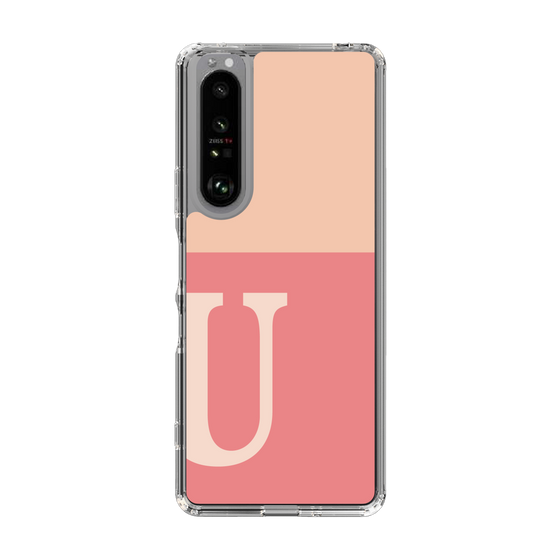 Slim Protection Case［ Original - initial two tone - U pink ］