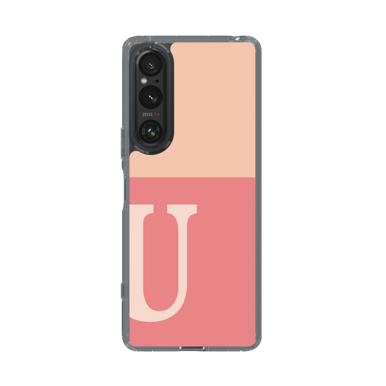 Slim Protection Case［ Original - initial two tone - U pink ］