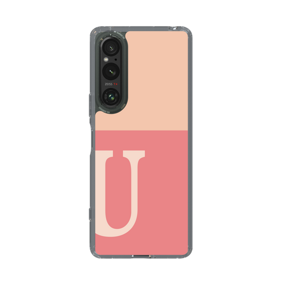 Slim Protection Case［ Original - initial two tone - U pink ］