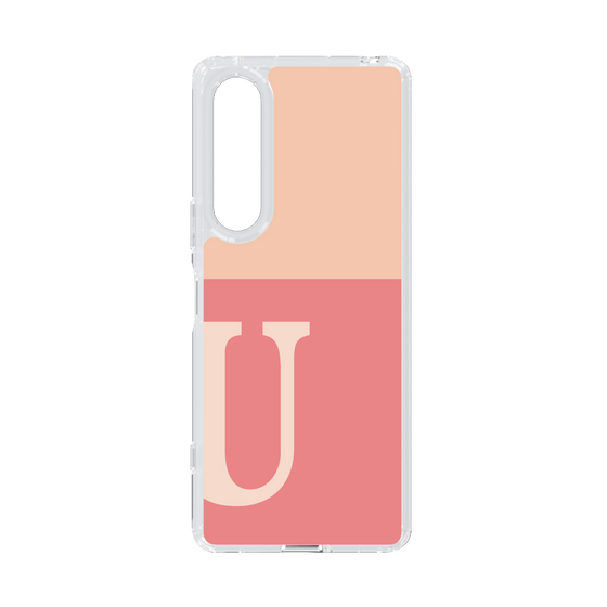 Slim Protection Case［ Original - initial two tone - U pink ］