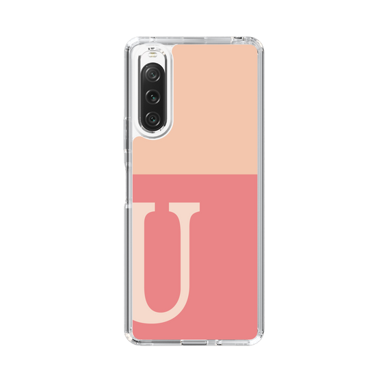 Slim Protection Case［ Original - initial two tone - U pink ］
