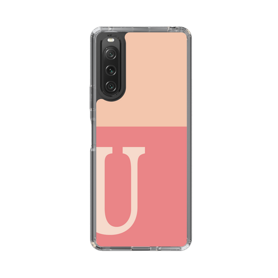 Slim Protection Case［ Original - initial two tone - U pink ］