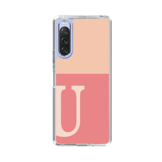 Slim Protection Case［ Original - initial two tone - U pink ］