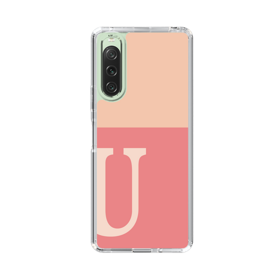 Slim Protection Case［ Original - initial two tone - U pink ］
