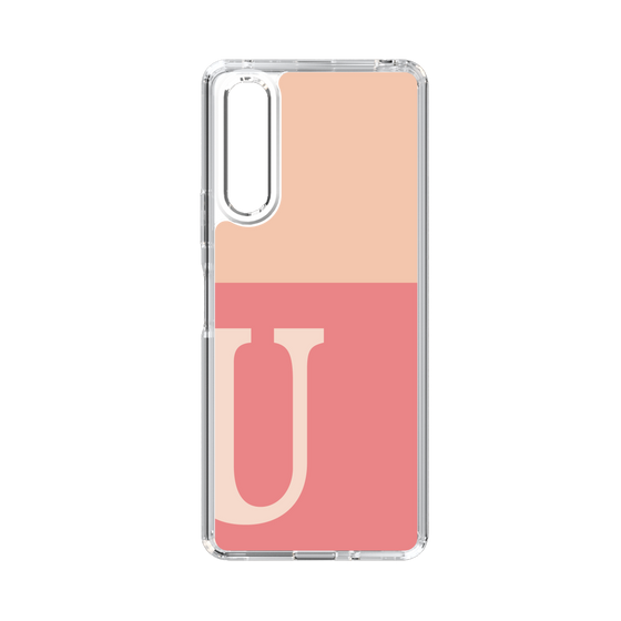 Slim Protection Case［ Original - initial two tone - U pink ］