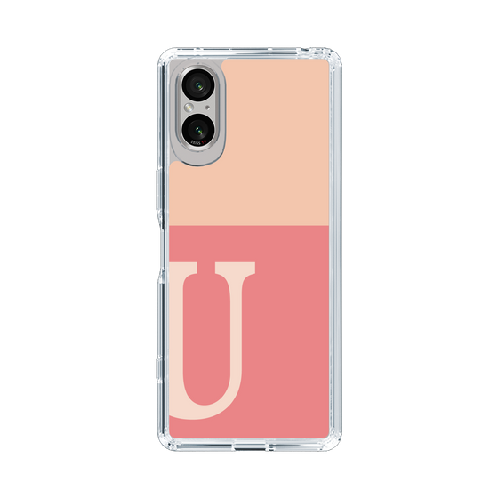 Slim Protection Case［ Original - initial two tone - U pink ］