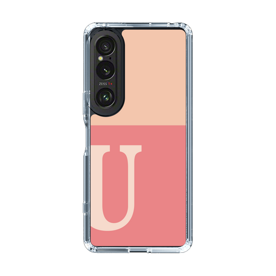 Slim Protection Case［ Original - initial two tone - U pink ］