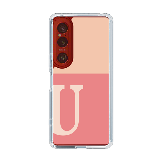 Slim Protection Case［ Original - initial two tone - U pink ］