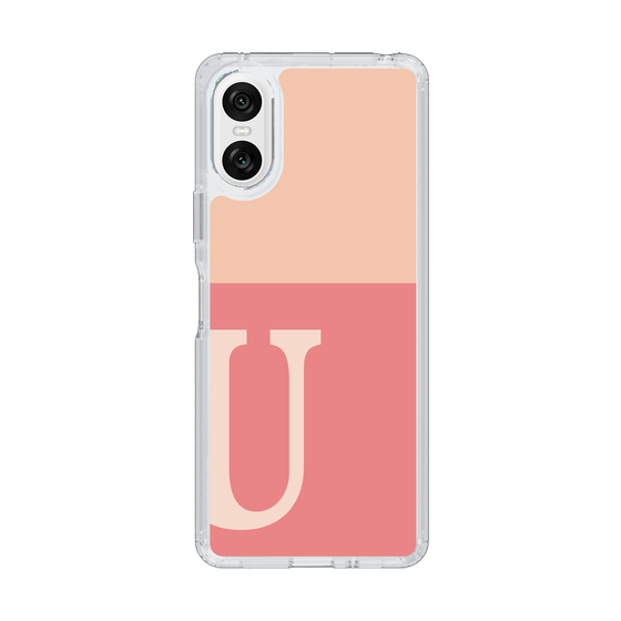 Slim Protection Case［ Original - initial two tone - U pink ］