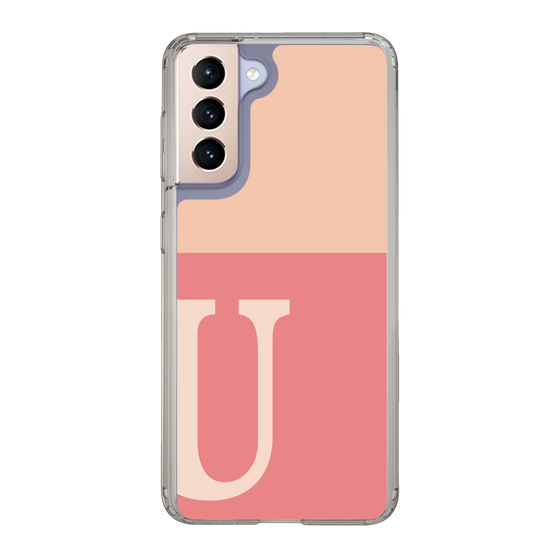 Slim Protection Case［ Original - initial two tone - U pink ］