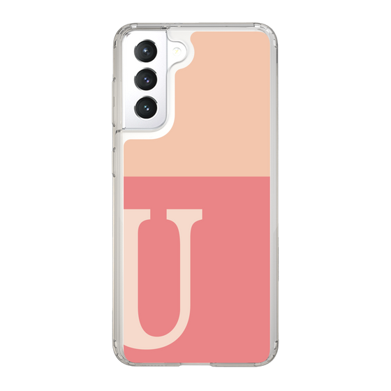 Slim Protection Case［ Original - initial two tone - U pink ］