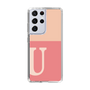 Slim Protection Case［ Original - initial two tone - U pink ］