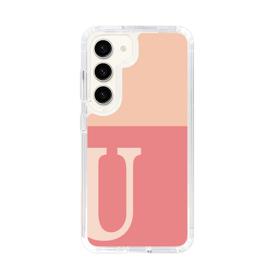 Slim Protection Case［ Original - initial two tone - U pink ］