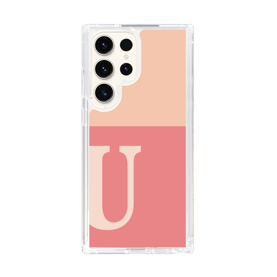 Slim Protection Case［ Original - initial two tone - U pink ］