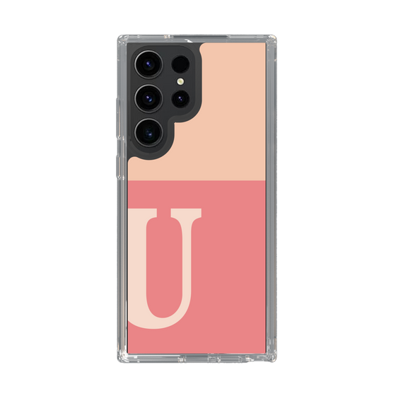 Slim Protection Case［ Original - initial two tone - U pink ］
