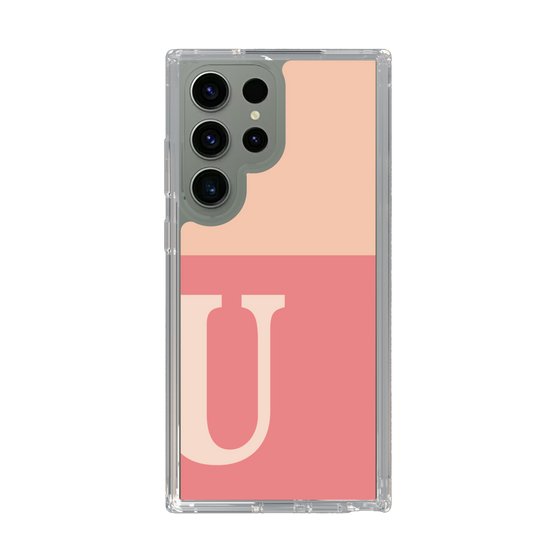 Slim Protection Case［ Original - initial two tone - U pink ］