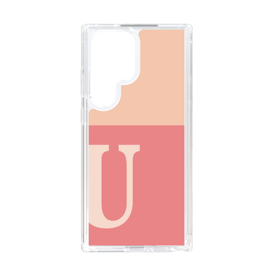 Slim Protection Case［ Original - initial two tone - U pink ］