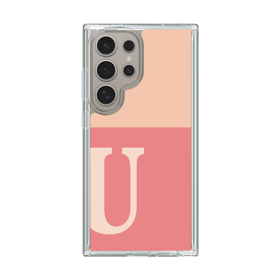 Slim Protection Case［ Original - initial two tone - U pink ］