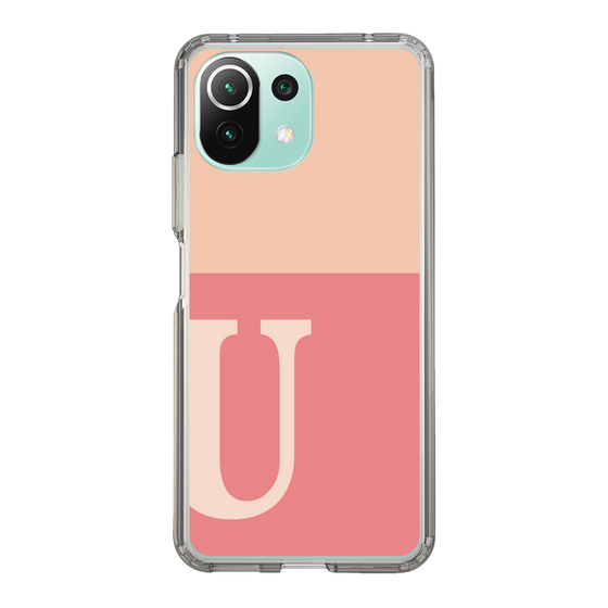 Slim Protection Case［ Original - initial two tone - U pink ］