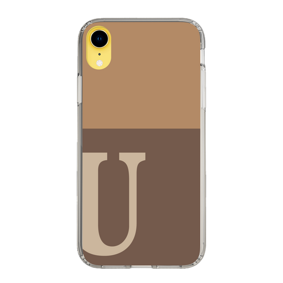 Slim Protection Case［ Original - initial two tone - U brown ］